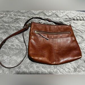 Fossil leather crossbody